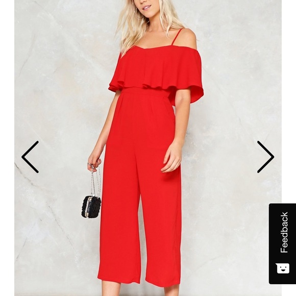 Nasty Gal Pants - NEVER WORN Red jumpsuit Nasty Gal Pants - NEVER WORN Red jumpsuit